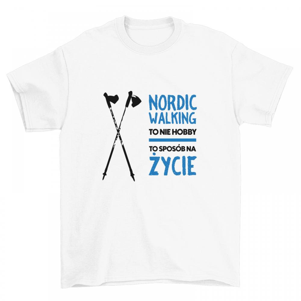 Nordic walking - sposób na życie koszulka męska