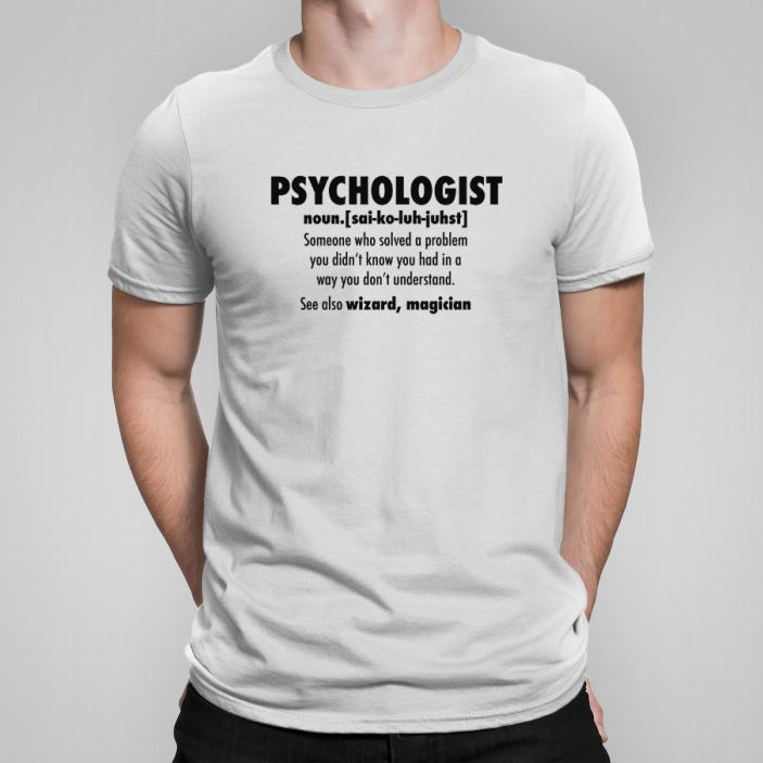 Opis psychologa koszulka męska