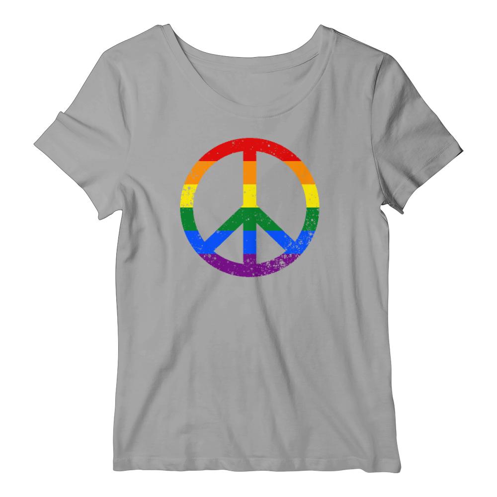 Peace LGBT koszulka damska