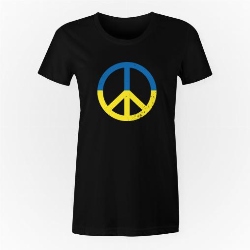 peace Ukraina koszulka damska