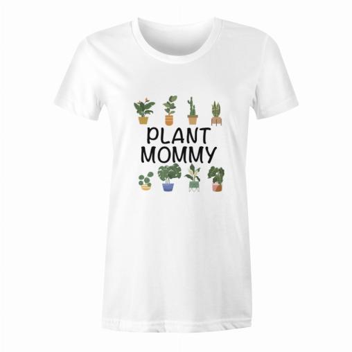 Plant mommy czarne koszulka damska