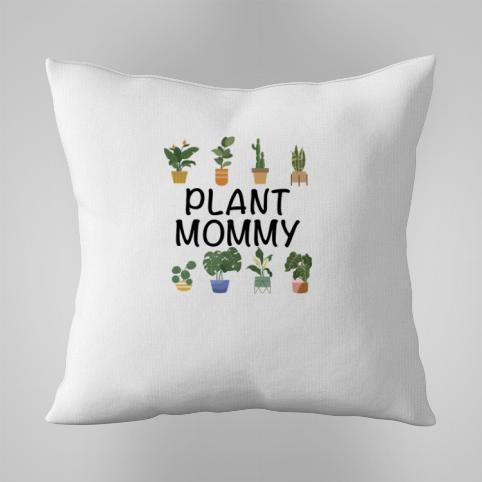 Plant mommy czarne poduszka