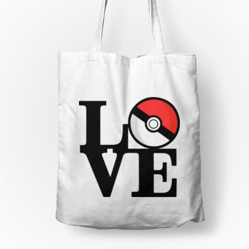 Pokemon Love torba bawełniana