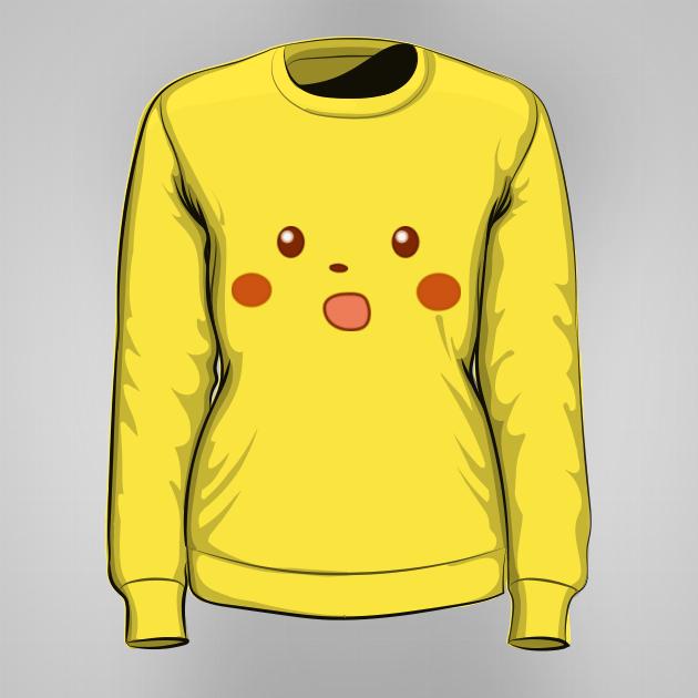 Pokemon Pikachu meme bluza damska bez kaptura
