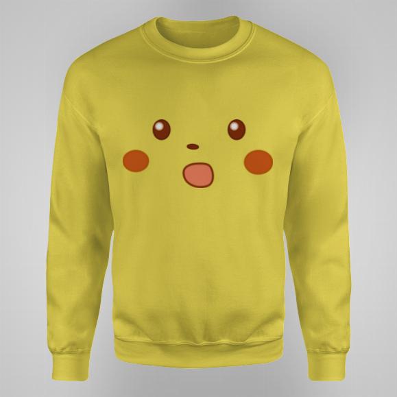 Pokemon Pikachu meme bluza męska bez kaptura