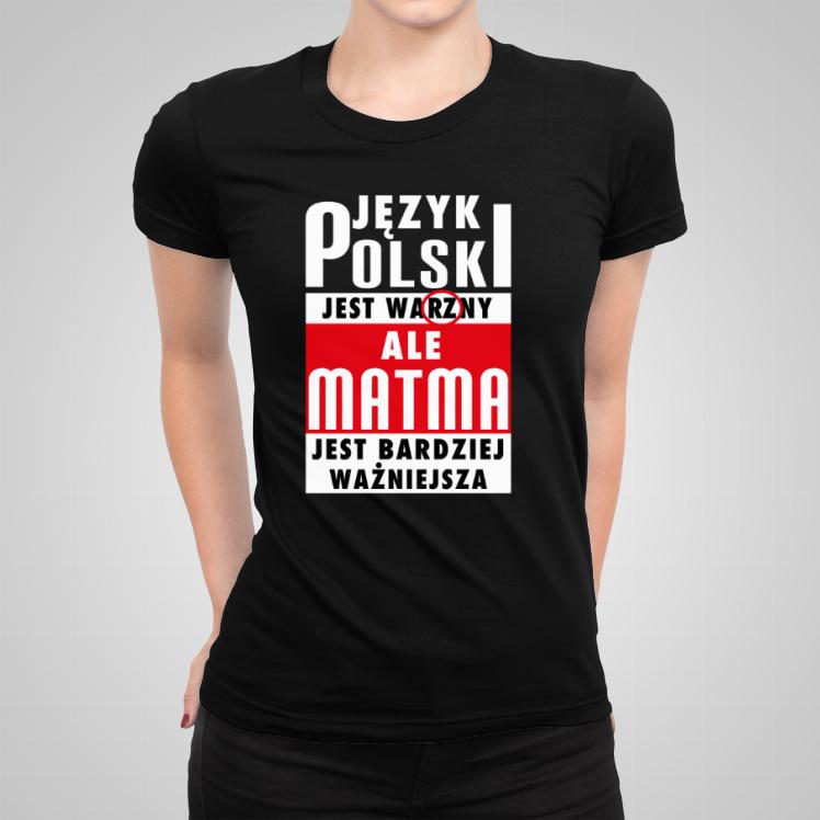 Polski czy matma koszulka damska
