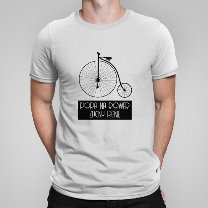 Pora na rower, zacny Panie koszulka męska