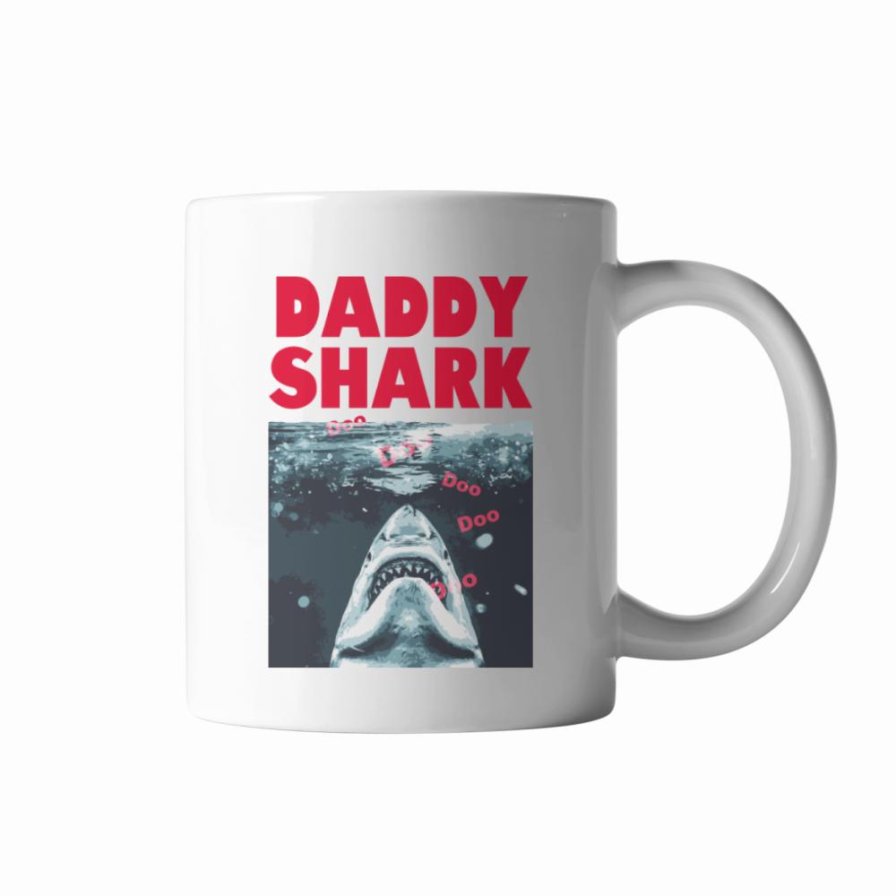 Prezent dla taty Daddy Shark Szczęki kubek