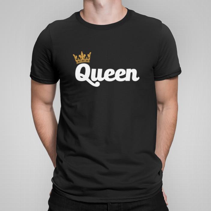 Queen damska ciemna koszulka męska