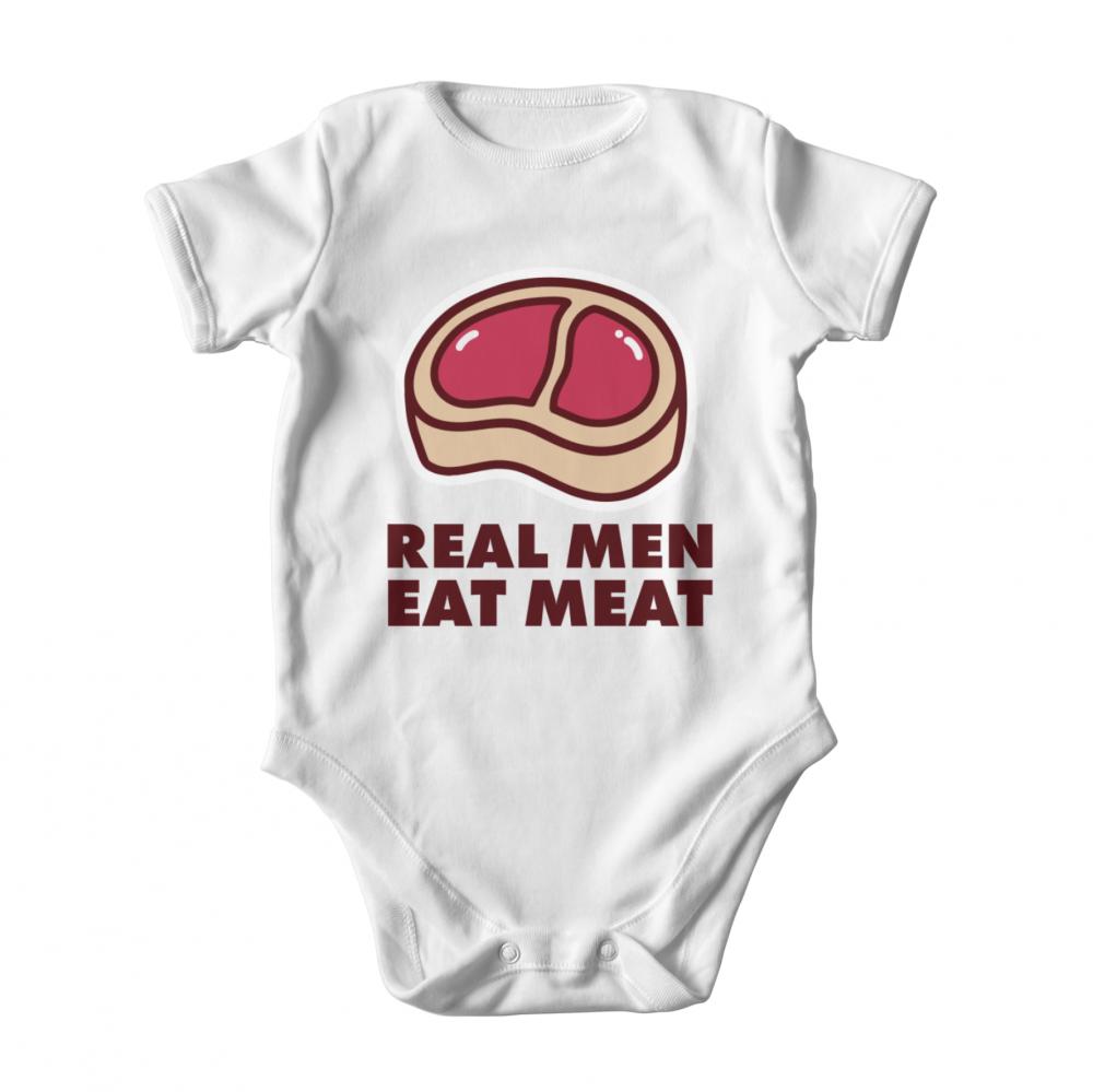 Real men eat meat body dziecięce