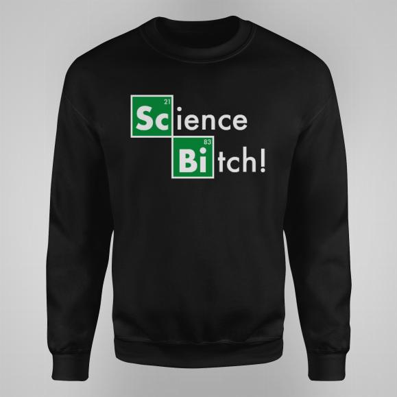 Science bitch! bluza męska bez kaptura