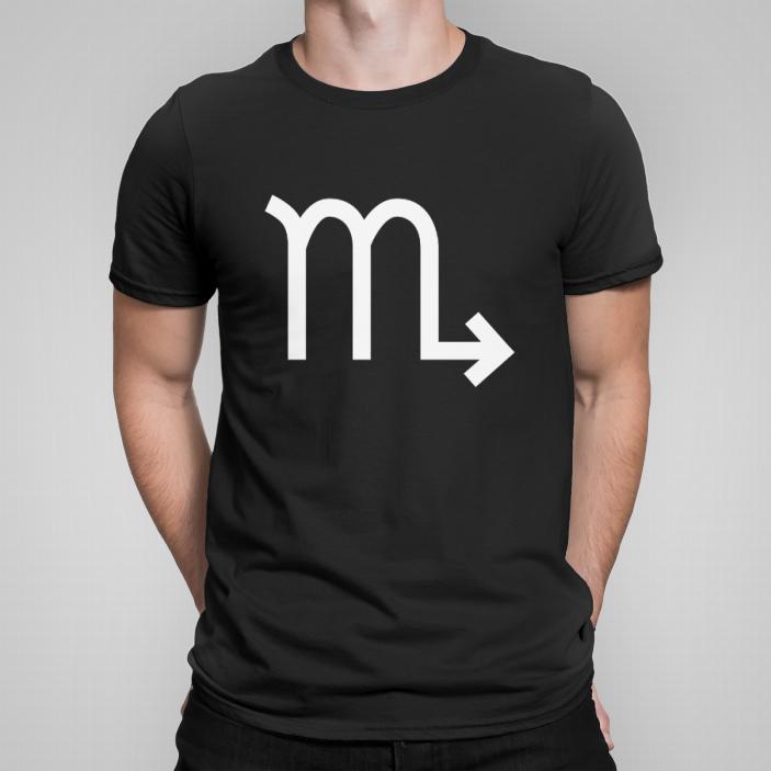 Skorpion minimalizm koszulka męska