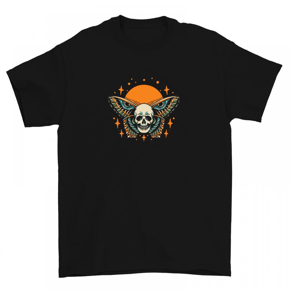 Skull Butterfly Retro koszulka męska