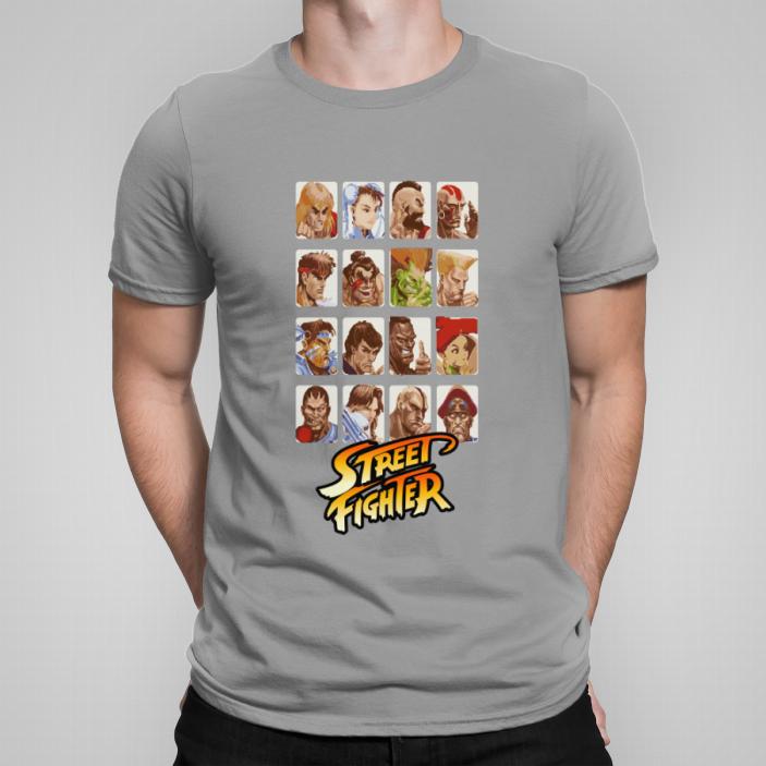 Street Fighter wybór postaci koszulka męska