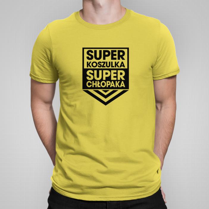 Super koszulka i super chłopak koszulka męska