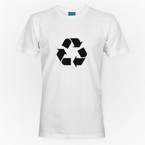 Teoria wielkiego podrywu Recykling logo czarne koszulka męska