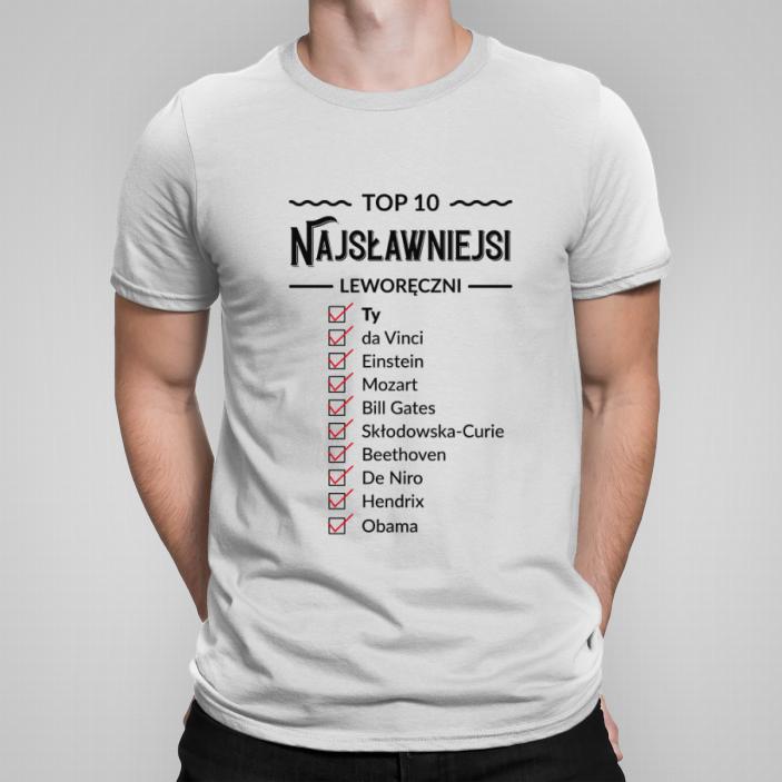 Top 10 leworęczni koszulka męska