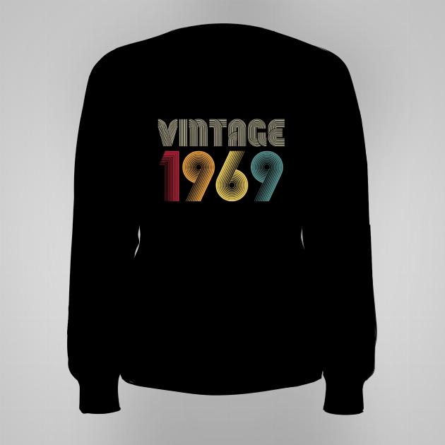 Vintage rok 1969 bluza damska bez kaptura