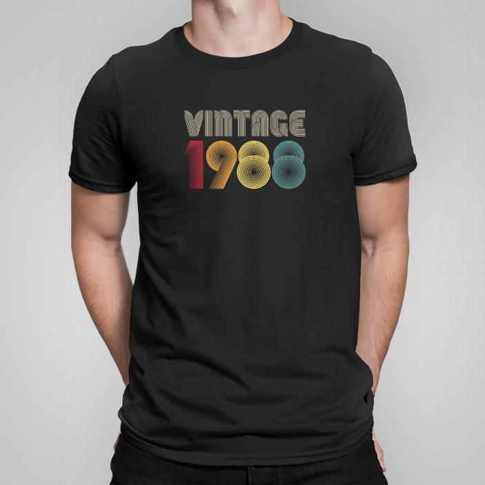 vintage rok 1988 koszulka męska